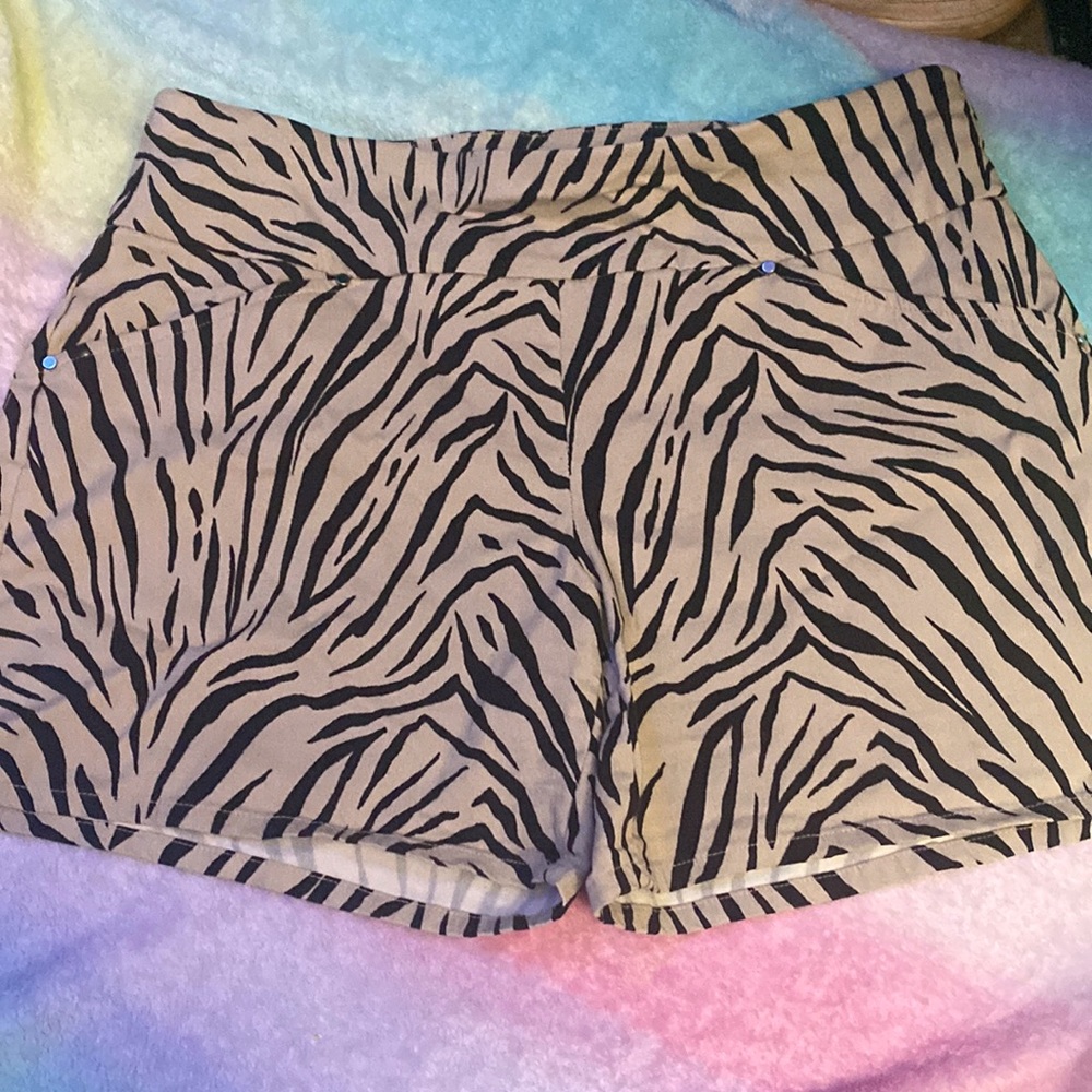 Zebra Print Shorts 🦓